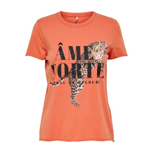 Camiseta ONLY Lucy leopard mujer